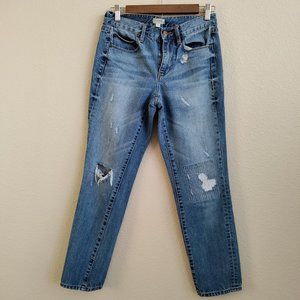 J. Crew Distressed Light Wash Jeans Size 24
